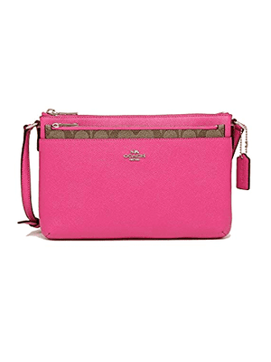 Coach Crossgrain Leather E W Pop Crossbody