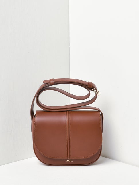 A.P.C. Women's Besace Betty Leather Crossbody Bag Cad Noisett F61179-PXAWV.