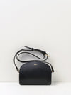 A.P.C. Women's Sac Demi Lune Mini Crossbody Bag Lzz Noir F61392-PXAWV.