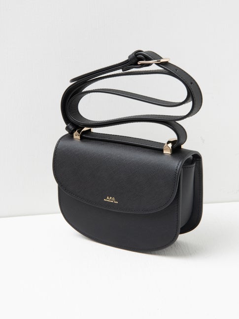A.P.C. Women's Mini Geneve On Strap Crossbody Bag Lzz Noir F61415-PXBJQ.