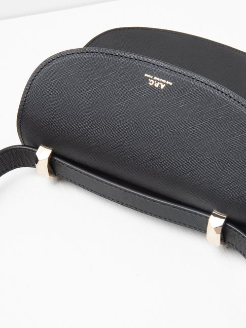 A.P.C. Women's Mini Geneve On Strap Crossbody Bag Lzz Noir F61415-PXBJQ.