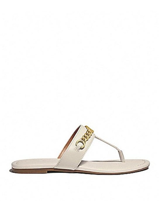 COACH Penney Sandal in White | Lyst