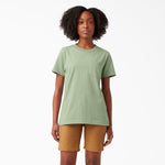 Dickies Women's Short Sleeve Heavyweight T-Shirt Celadon Green FS450C2G