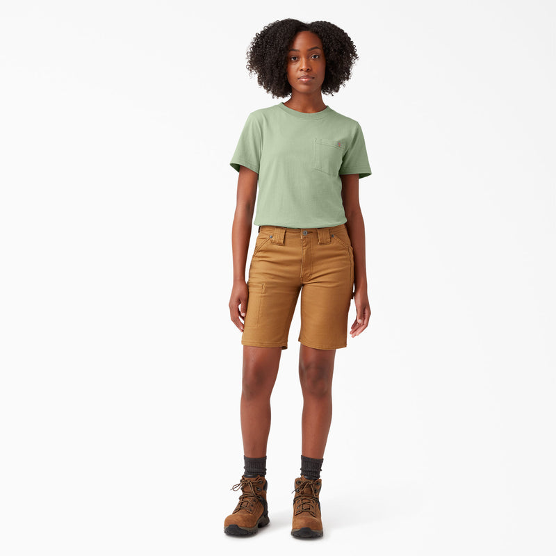 Dickies Women's Short Sleeve Heavyweight T-Shirt Celadon Green FS450C2G