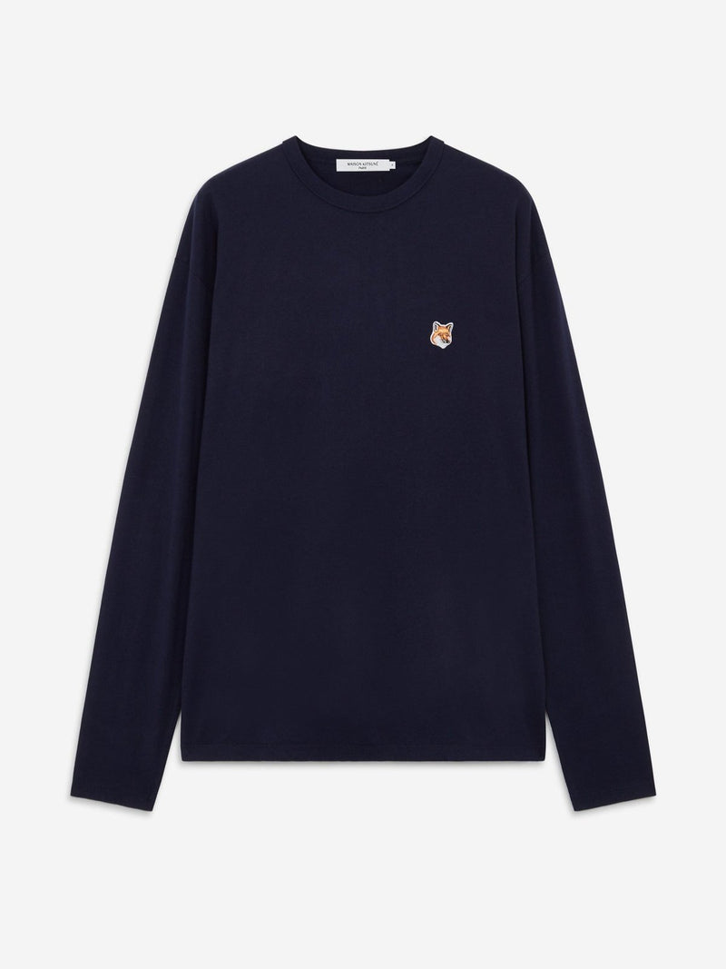 APLAZE | Maison Kitsune Men's Fox Head Patch Regular Long Sleeve T