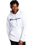 Champion Powerblend Fleece Hoodie Script Logo White GF89H Y06794 WHC.