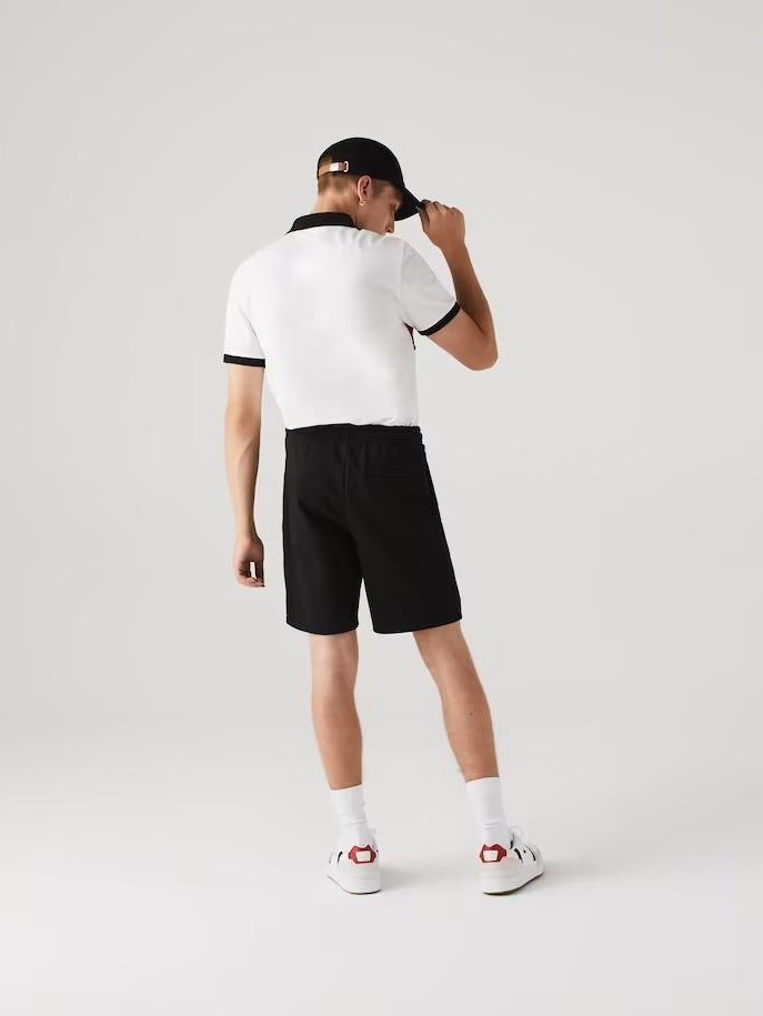 Lacoste Men's Sport Tennis Fleece Shorts Black GH2136-51 031.