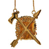 Han Cholo Indian Chief Necklace Fron Shadow Series HCN17 Gold.