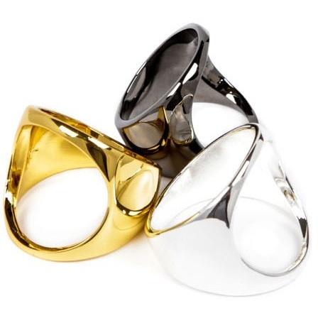 Han Cholo Open Space Ring From Shadow Series HCR08 Gold.