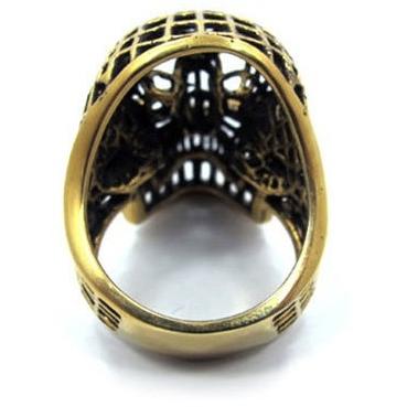 Han Cholo Mesh Skull Ring From Shadow Series HCR218 Silver.