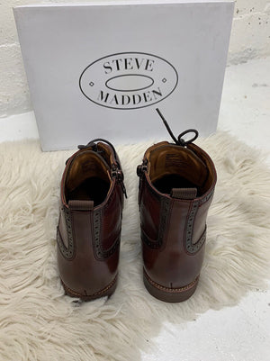 Steve Madden Men's Howard Boots Burgundy HOWA01M1.