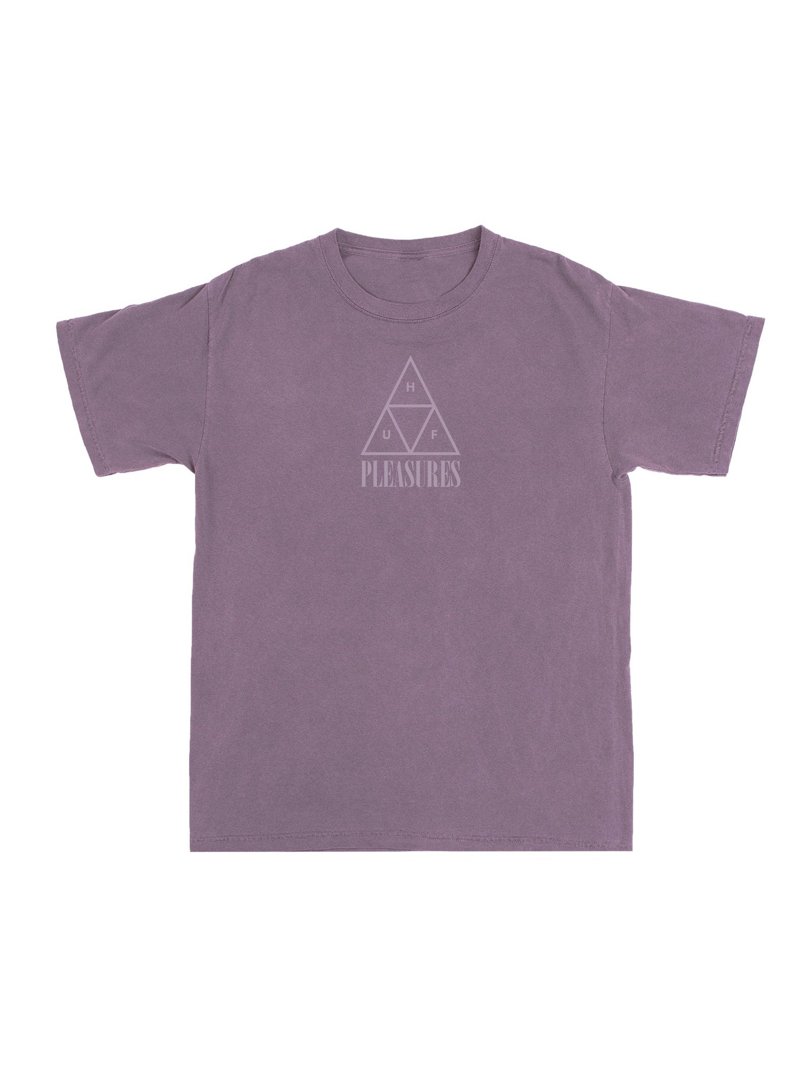 Huf Mens Huf X Pleasure Dyed T-Shirt Purple TS01807.