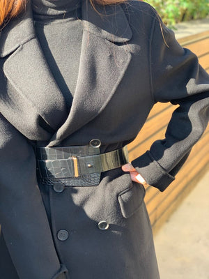 Jobber Women's Chunk Belt Black IW10001.