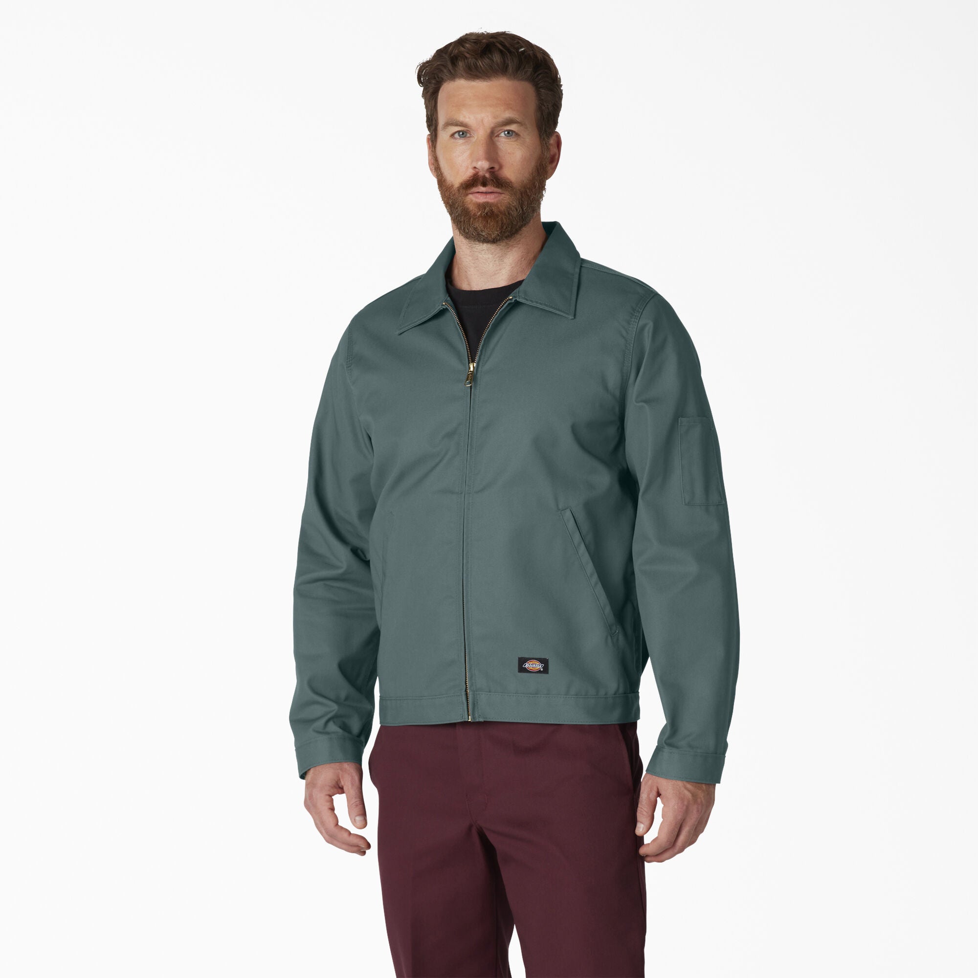 Dickies Men's Unlined Eisenhower Jacket Lincoln Green JT75LN - APLAZE