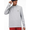 Lacoste Men's Long Sleeve Classic Pique Polo Shirt Silver Chine L1313-51 CCA.