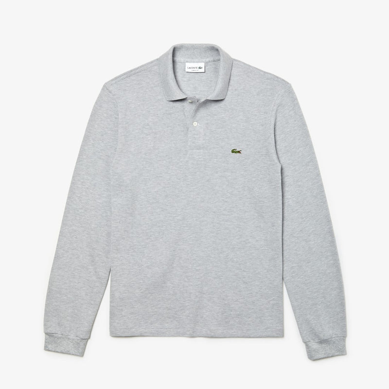 Lacoste Men&s Slim Fit Petit Pique Polo Shirt - Silver Chine