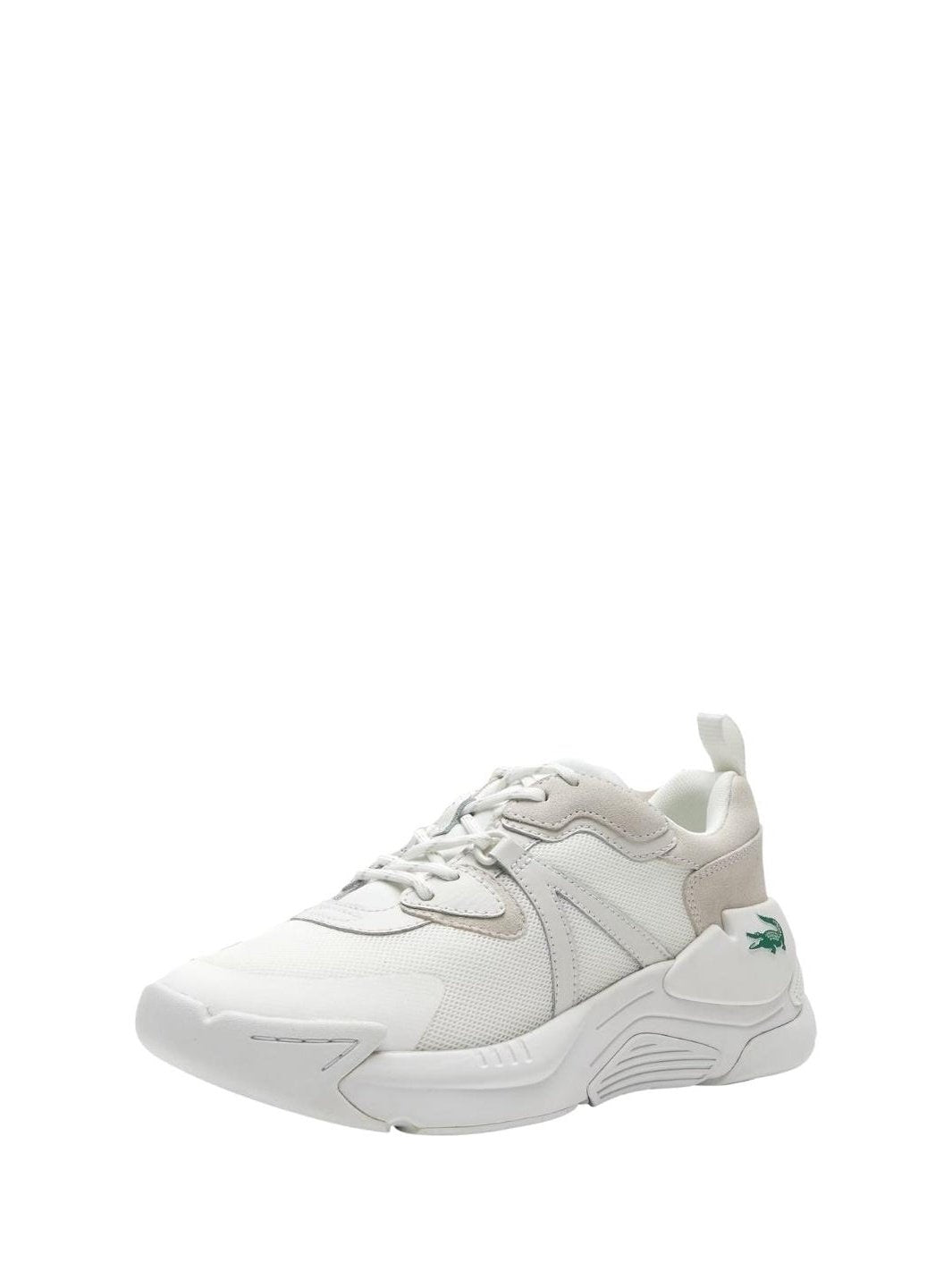 Lacoste Women's LW2 Xtra Leather Tonal Trainers White/White 44SFA0100 21G.