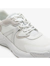 Lacoste Women's LW2 Xtra Leather Tonal Trainers White/White 44SFA0100 21G.