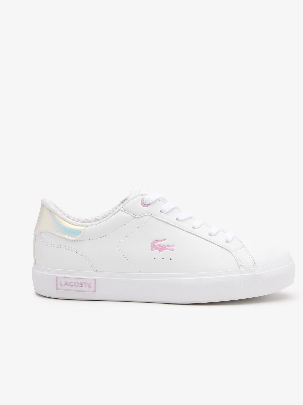 Lacoste Juniors Powercourt Synthetic Trainers White/White 44SUJ0018 21G.