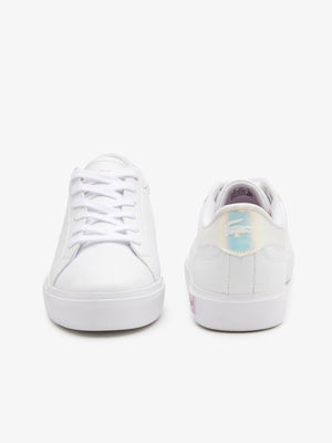 Lacoste Juniors Powercourt Synthetic Trainers White/White 44SUJ0018 21G.