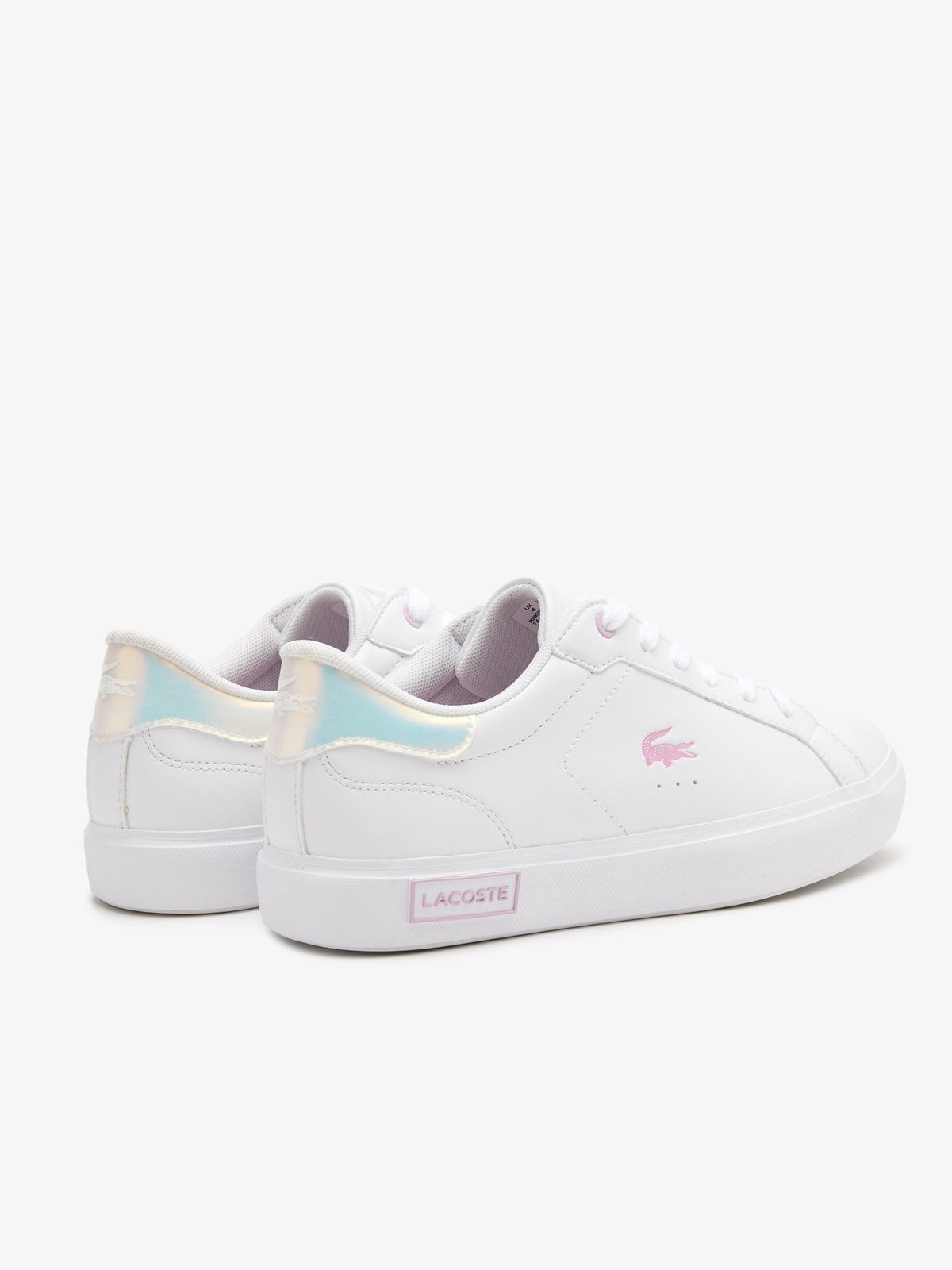 Lacoste Juniors Powercourt Synthetic Trainers White/White 44SUJ0018 21G.