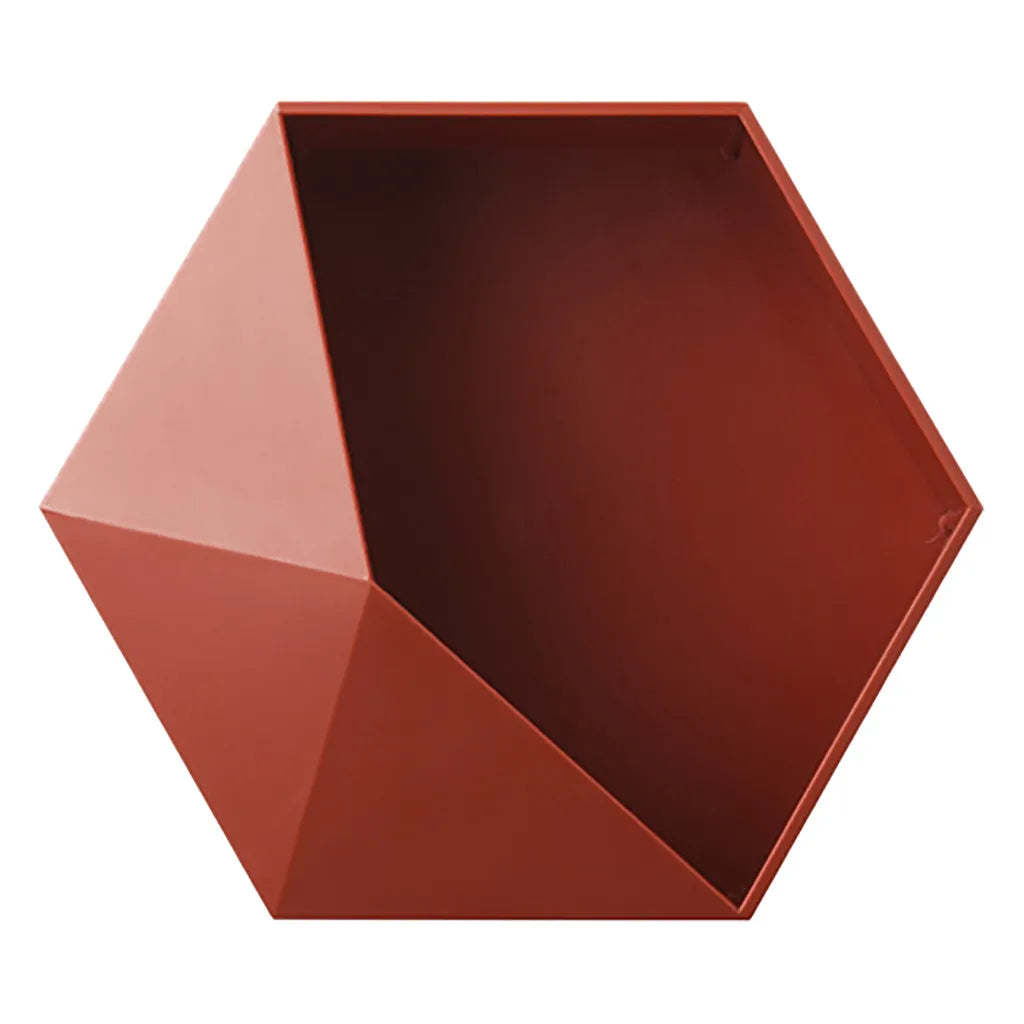 Living Room wall-mounted Geometric Punch-free Wall Decoration Bathroom Shelf - APLAZE