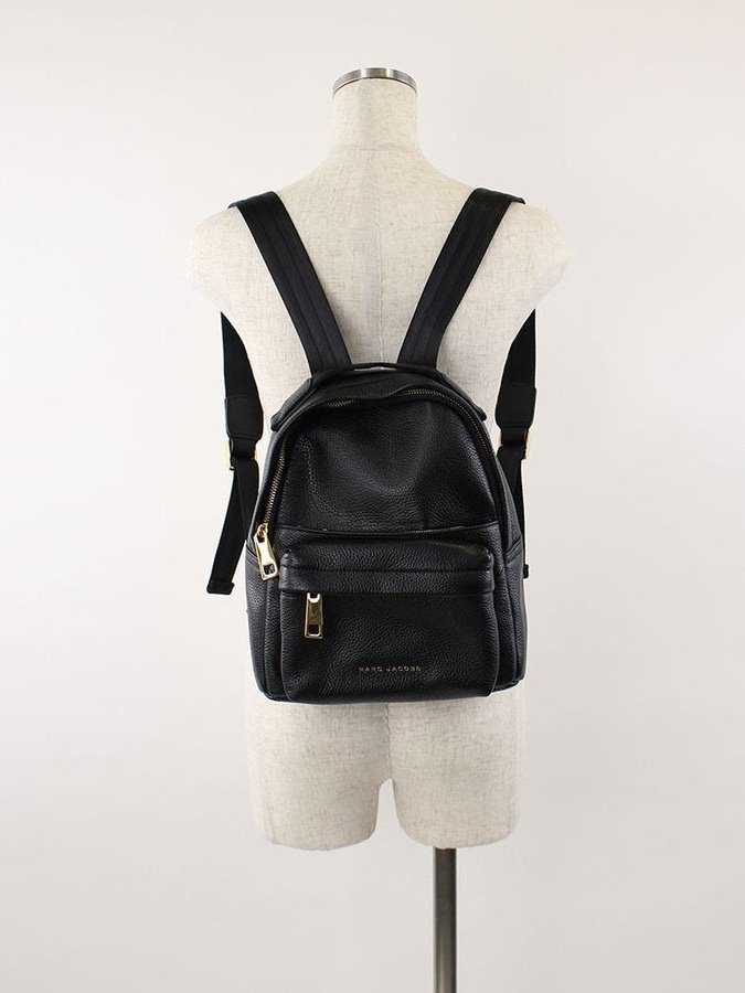 Marc Jacobs Women's Varsity Pack Small Leather Backpack Black M0013560 001.