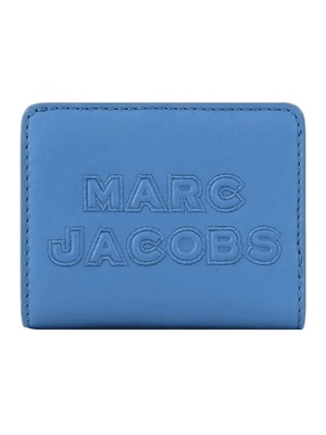 Marc Jacobs Women's Plain Leather Folding Wallet Mali Blue M0015752 489.