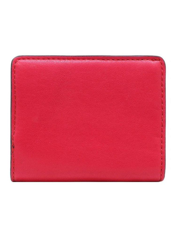 Marc Jacobs Women's Plain Leather Folding Wallet Cherry M0015752 616.