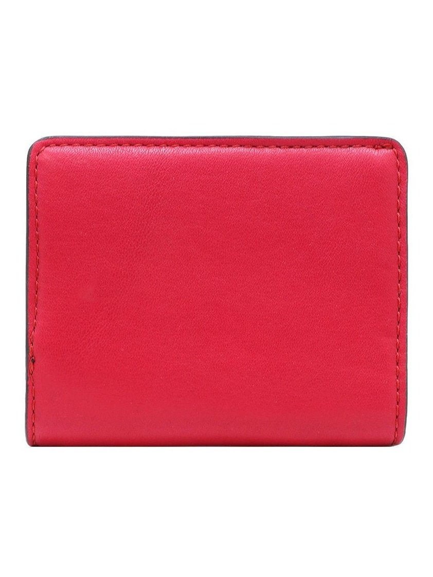 Marc Jacobs Women's Plain Leather Folding Wallet Cherry M0015752 616.