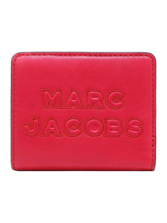 Marc Jacobs Women's Plain Leather Folding Wallet Cherry M0015752 616.