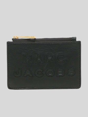 Marc Jacobs Women's Leather Logo Card Holder Black M0015753 001.