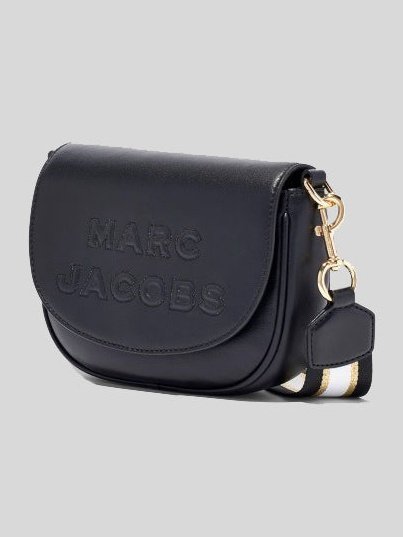 APLAZE  Marc Jacobs Women's Flash Saddle Crossbody Bag Black