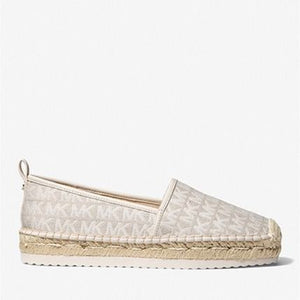 Michael Kors Women's Lenny Logo Jacquard Slip-On Espadrille Natural 40S1LNFP5Y.