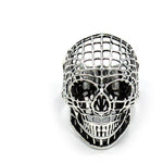 Han Cholo Mesh Skull Ring From Shadow Series HCR218 Silver.