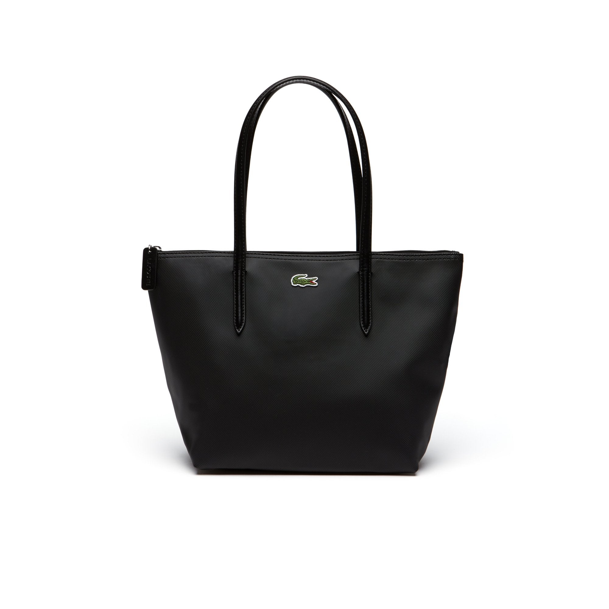 Lacoste L.12.12 Small Zip Tote Bag Black NF2037PO-000.