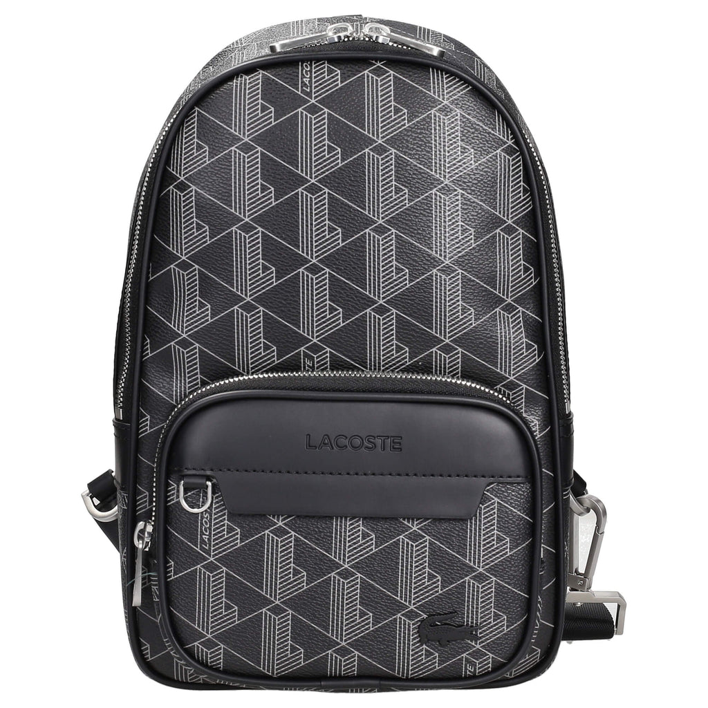  Lacoste Messenger Bag, Noir : Clothing, Shoes & Jewelry