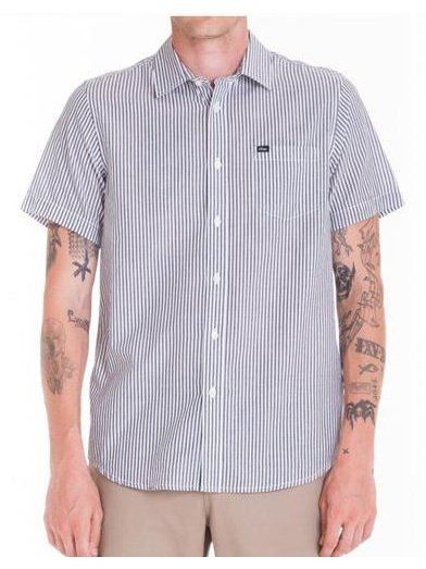 Obey Trenton Short Sleeve Shirt Black Multi 181210114.