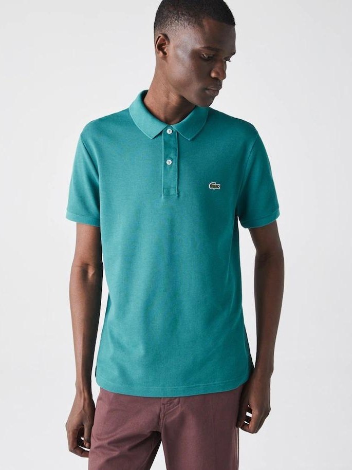 APLAZE | Lacoste Slim fit Petit Pique Polo Shirt Green PH4012-51 F5T