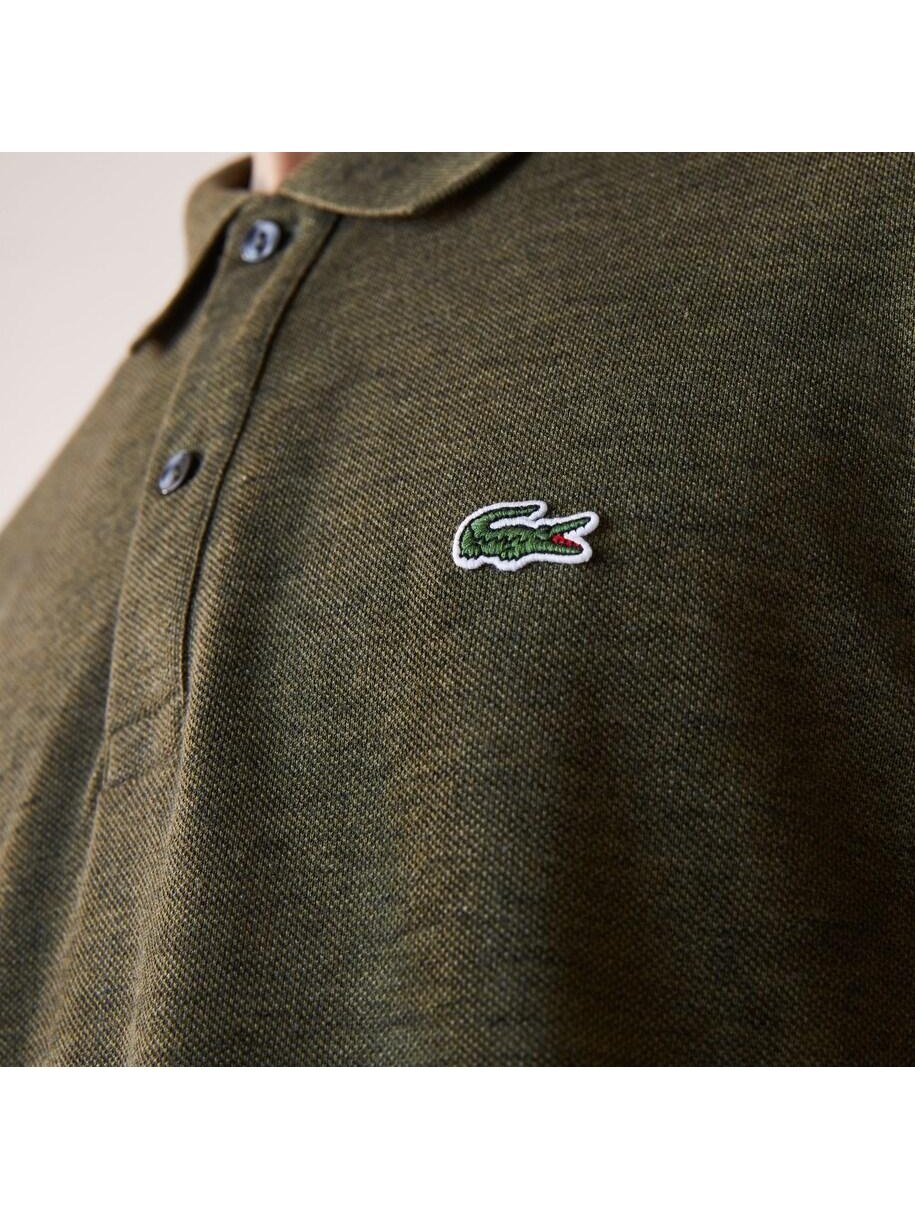 Lacoste Mens Slim Fit Pique Polo Khaki Green PH4012 HAZ.