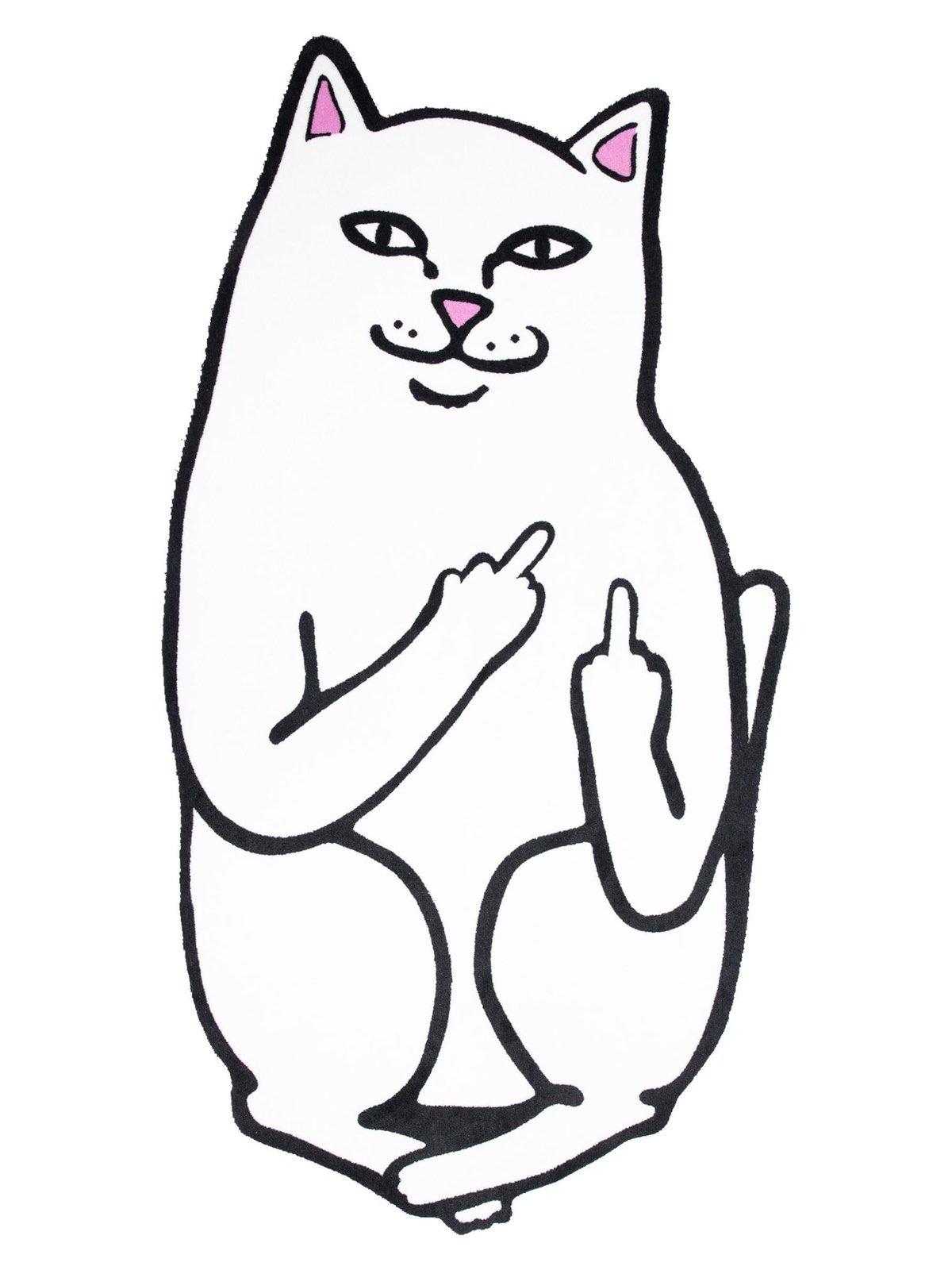 Ripndip Lord Nermal 6ft Rug White RNDNERMRUG6FT.