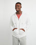 Champion Men's Powerblend Fleece Full Zip Jacket White S0891 407D55 045.