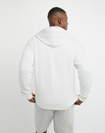 Champion Men's Powerblend Fleece Full Zip Jacket White S0891 407D55 045.
