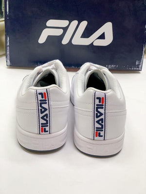 Fila Women's Reunion Leather Low Top Court Shoe White/Navy/Red 5CM00741 125.