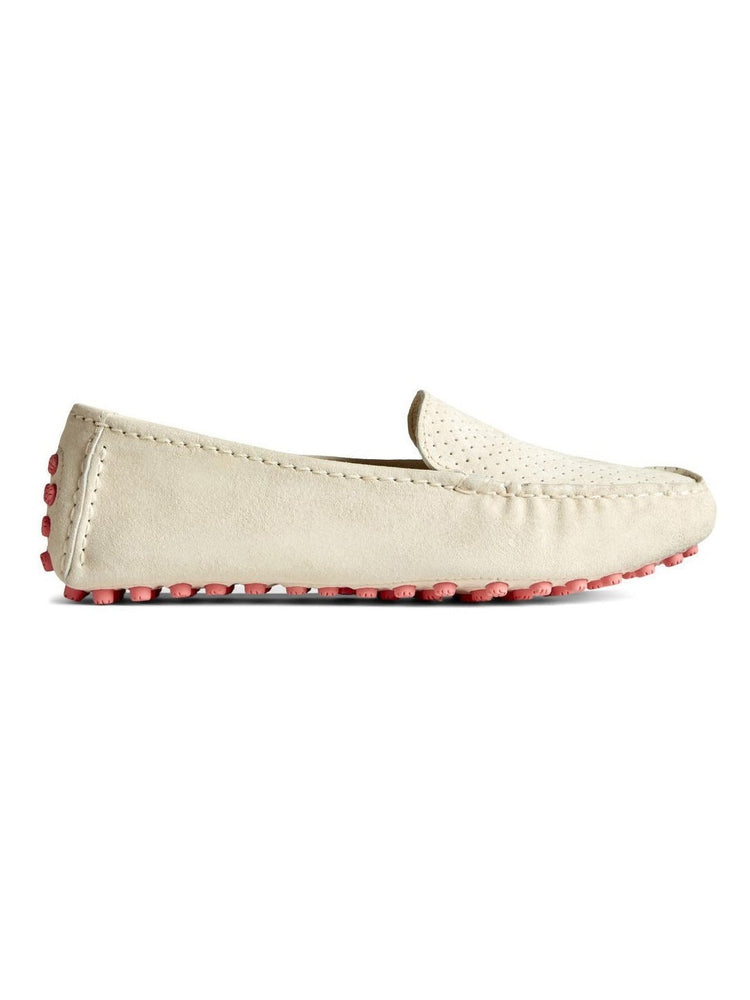 Sperry Women's Port Suede Drive Loafer White STS86093.