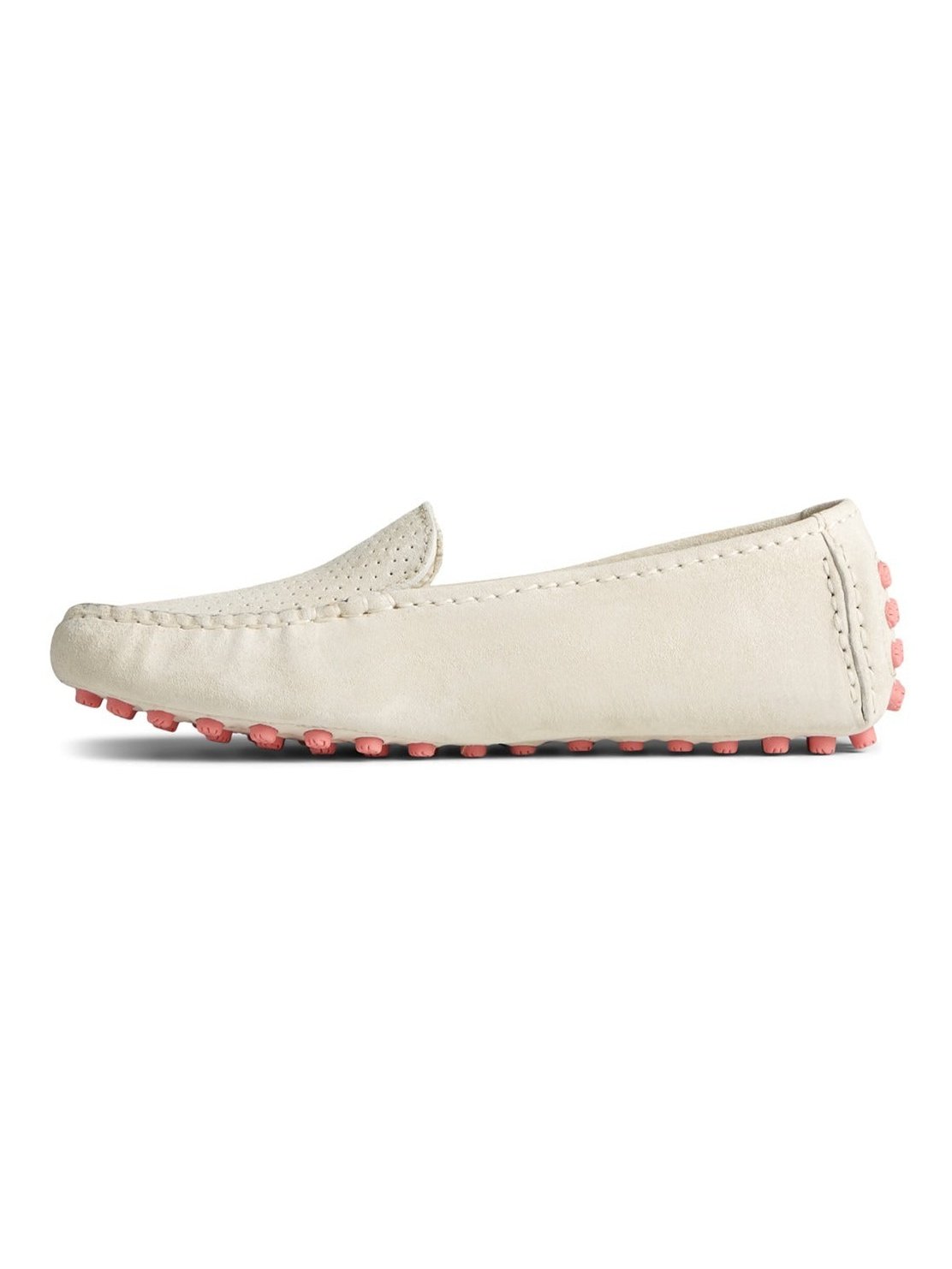 Sperry Women's Port Suede Drive Loafer White STS86093.