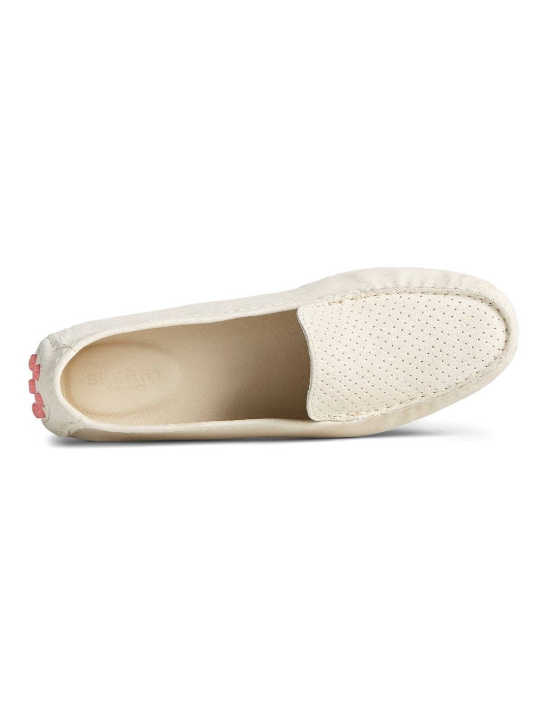 Sperry Women's Port Suede Drive Loafer White STS86093.