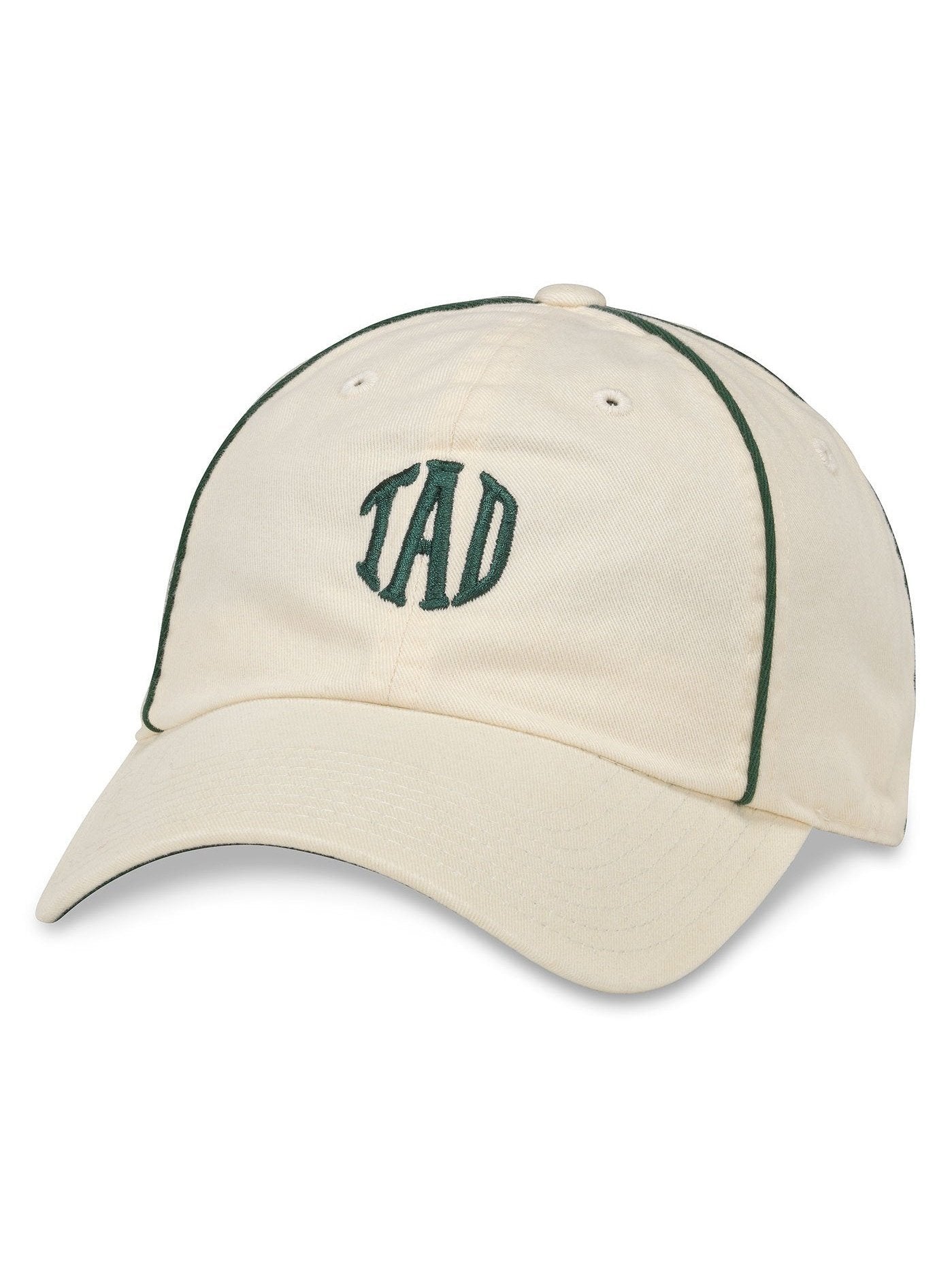 American Needle Tad Davis Cricket Cap Ivory Cane Dark Green TDD-01C.