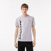 Lacoste Men’s Sport Regular Fit T-Shirt with Contrast Branding Silver Chine TH5189 51 CCA