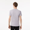 Lacoste Men’s Sport Regular Fit T-Shirt with Contrast Branding Silver Chine TH5189 51 CCA
